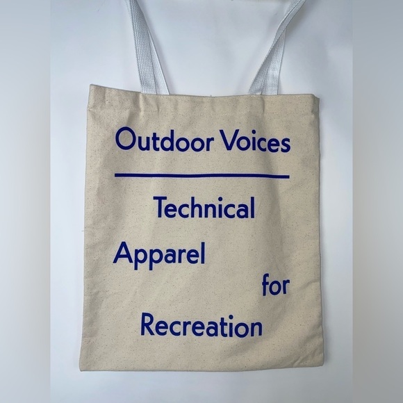 Outdoor Voices Signature Canvas Logo Tote Bag - Picture 2 of 7